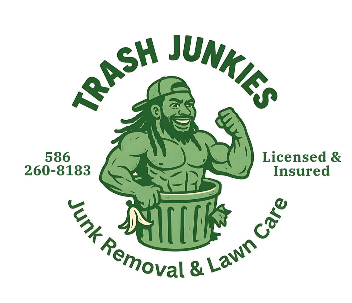 Trash Junkies logo, Metro Detroit's Local Junk Removal and Reliable Property Maintenance Contractor